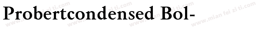 Probertcondensed Bol字体转换